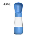 490ML 2 Em 1 Garrafa De Água Portátil Para Gatos Cães E Dispensador Multifuncional