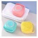 1/2/3 Esponja De Silicone Para Banho Com Dispenser Shampoo Sabonete Escova Pet Criança Adulto Cor Aleatória