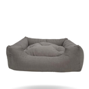 Cama Pet Suede Antialérgica com Zíper Removível – Conforto Macio para Cães e Gatos