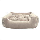 Cama Pet Suede Antialérgica com Zíper Removível – Conforto Macio para Cães e Gatos