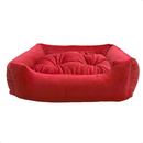Cama Pet Suede Antialérgica com Zíper Removível – Conforto Macio para Cães e Gatos