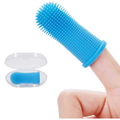 Escova de dente pet silicone bpa free livre maleável com estojo limpeza de dentes ultra macia 360°