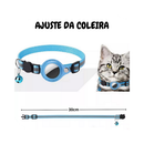 Coleira Com Capa Fixa para Airtag Rastreador Gps Guizo Pet Cães Gatos