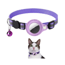 Coleira Com Capa Fixa para Airtag Rastreador Gps Guizo Pet Cães Gatos