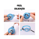 Coleira Com Capa Fixa para Airtag Rastreador Gps Guizo Pet Cães Gatos