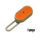 Escova a Vapor para Pets 3 em 1 Remove Pelos e Massageia