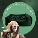 Cama Caminha Pet Suede Enchimento Siliconado e Zíper Removível