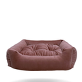 Cama Pet Suede Antialérgica com Zíper Removível – Conforto Macio para Cães e Gatos