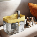 Quadrado Bebedouro Automático para Gatos e Cães: Circulação de Água com Filtro de 1,5 Litro e Base Segura