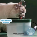 MIW Bebedouro Fonte de Água Elevado Automático Com Filtro 3 Estágios Para Pet Cachorro Gato 1.5 Litros