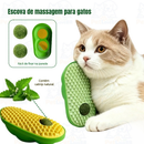 Escova Massageadora de Parede para Gatos com Catnip - Alívio da Coceira, Limpeza e Hálito Fresco Envio imediato