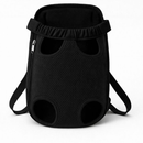 Bolsa Canguru Transporte De Pet Cachorro Gatos Preto Rosa