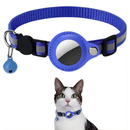 Coleira para Pet com Suporte para Airtag e Guizo – Segurança e Rastreamento para Cães e Gatos