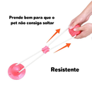 Brinquedo Interativo para Cachorro Pet Corda Mordedor com Ventosa Push Ball Grande Cabo de Guerra