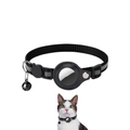 Coleira para Pet com Suporte para Airtag e Guizo – Segurança e Rastreamento para Cães e Gatos