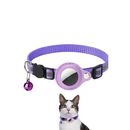 Coleira para Pet com Suporte para Airtag e Guizo – Segurança e Rastreamento para Cães e Gatos